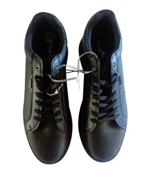 NWT ALDO Minimalist Mens Black Low-Top Sneakers Size 10.5